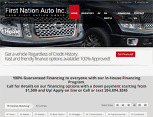 Tablet Screenshot of firstnationauto.com